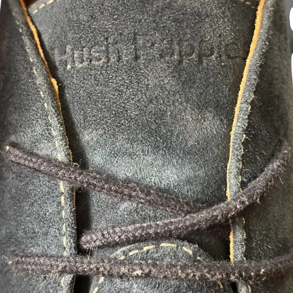 Hush Puppies Bounce Navy Suede Chukka Desert Boots Men’s 9M Comfort Minimalist